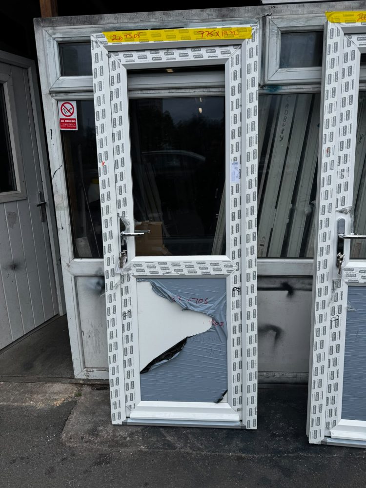 White Upvc Door 775 x 1970 mm 26TS05