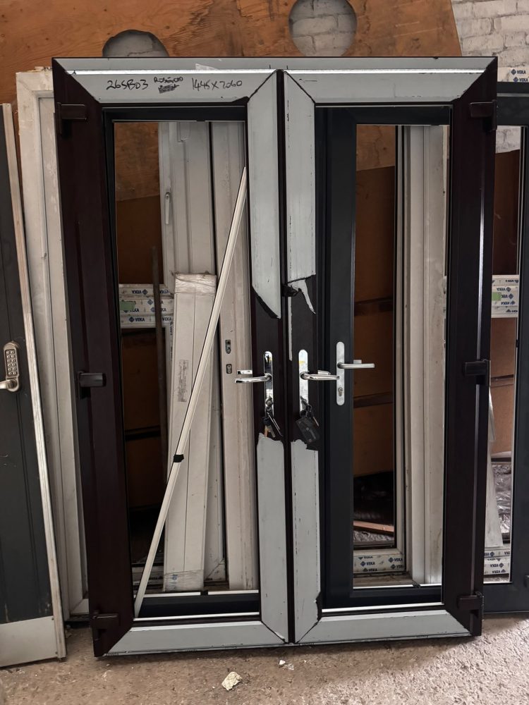 Rosewood Upvc French Door 1445 x 2060 mm 26sb03b