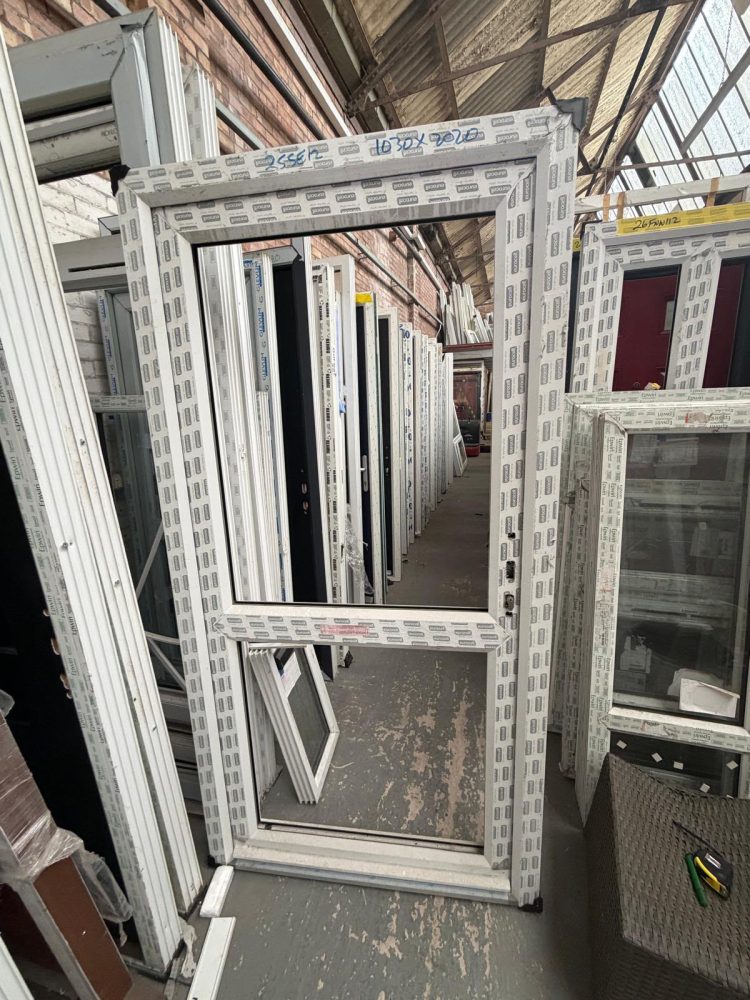 White Upvc Door 1030 x 2020 mm 25SE12