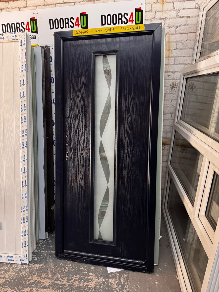 Navy Blue Composite Modern Door 910 x 2065 mm 26HO15