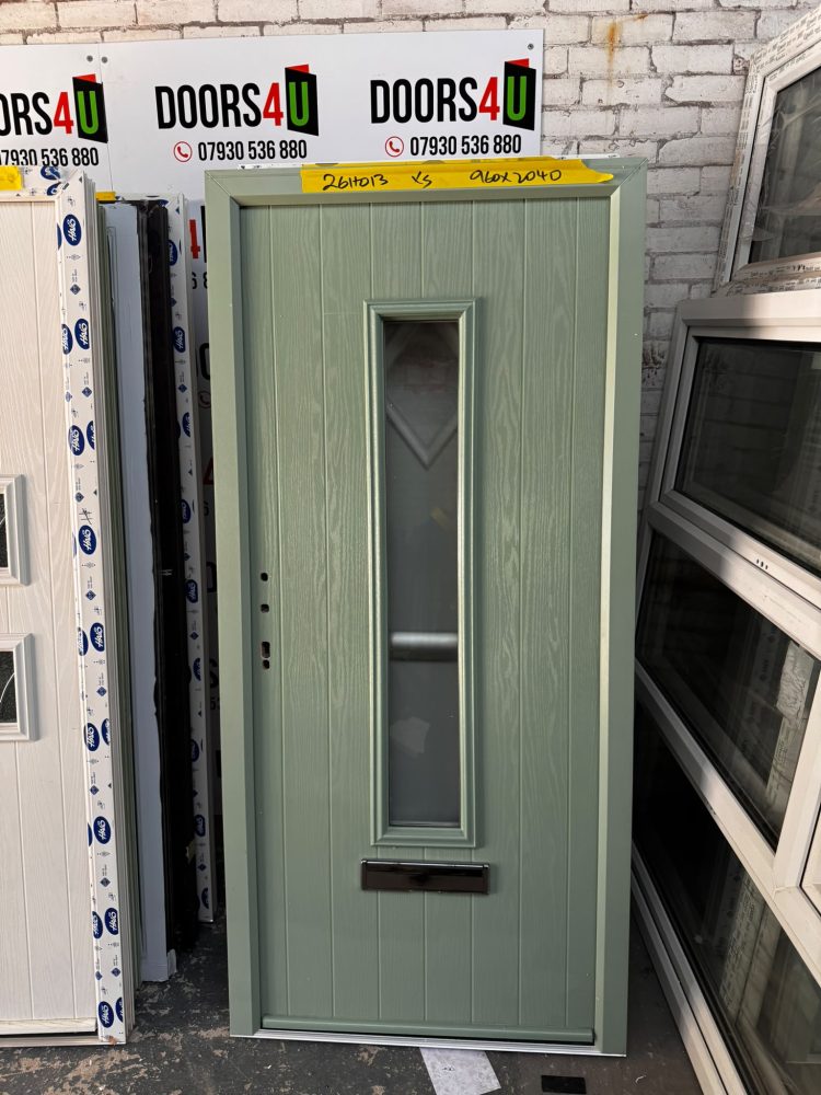 Ex-Showroom Chartwell Green Composite Modern Door 960 x 2040 mm 26HO13
