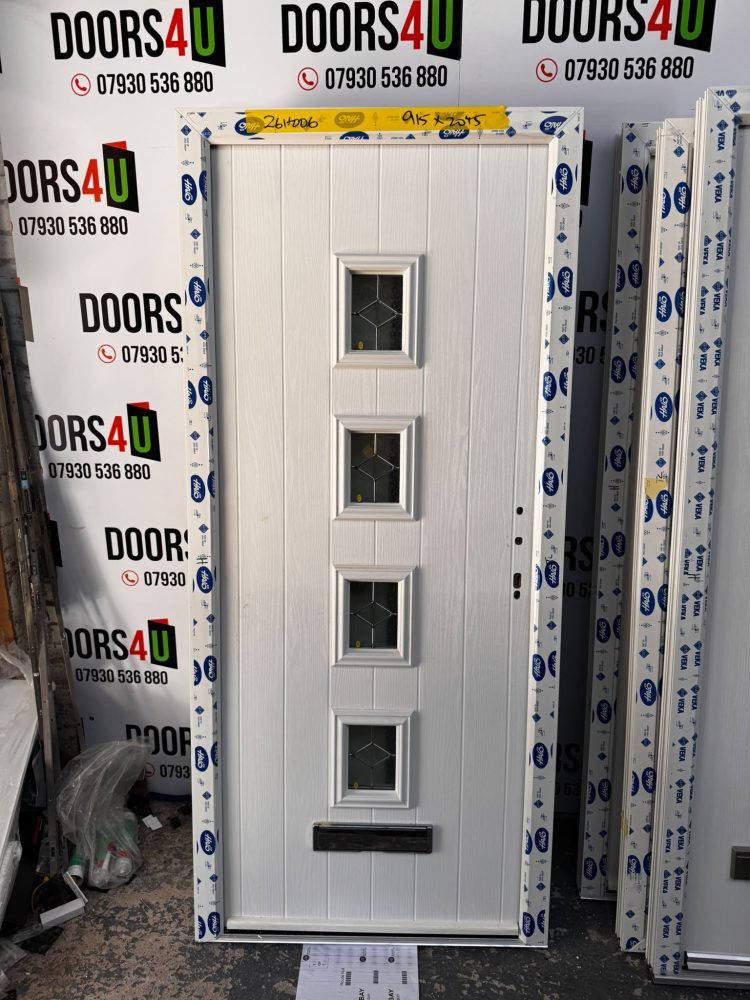 White Composite Modern Door 915 x 2045 mm 26HO06