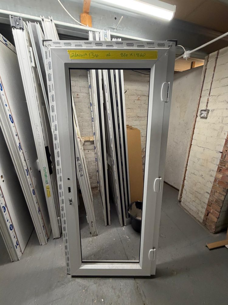 White Upvc Door 830 x 1860 mm 26NWA134