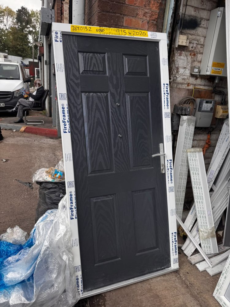 Anthracite Grey Composite Traditional FD30 Door 915 x 2020 mm 26TO132