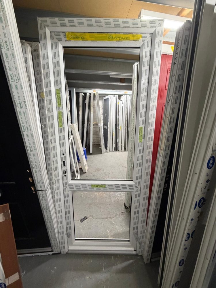 White Upvc Door 910 x 2145 mm 26NWA150