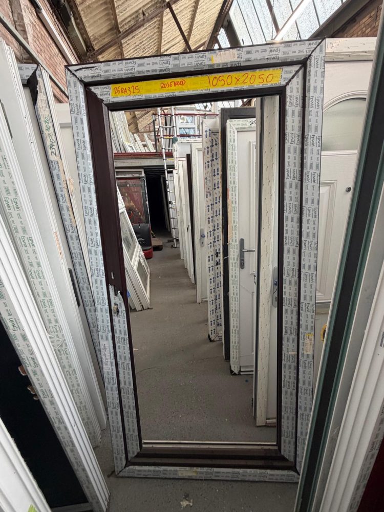 Rosewood Upvc Door 1050 x 2050 mm 26RA325