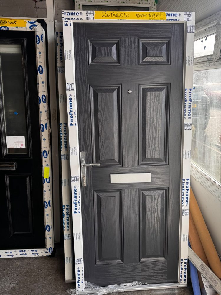 Anthracite Grey Composite Traditional Door 870 x 2020 mm 26TMR010