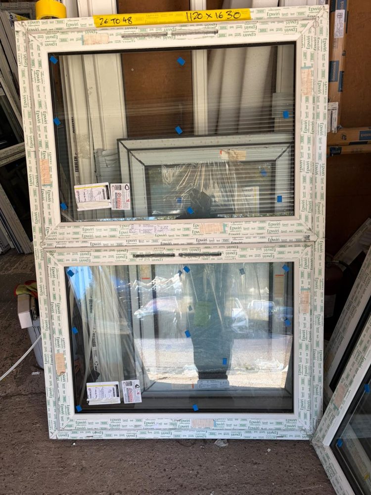 White Upvc Window 1120 X 1630 mm 26TO48