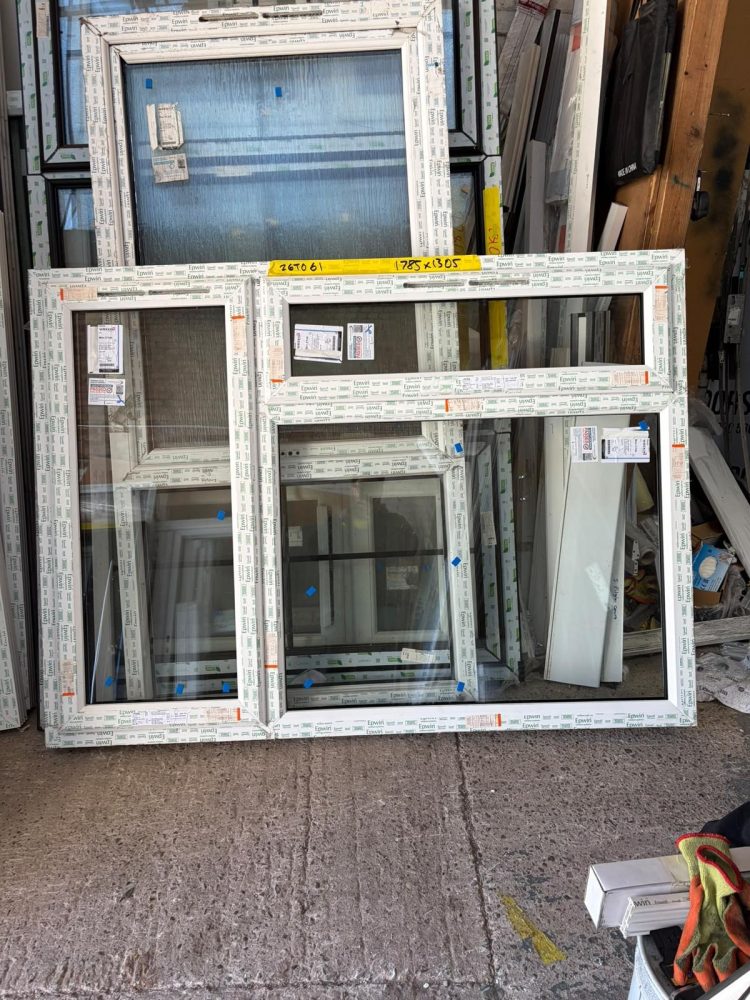 White Upvc Window 1785 X 1305 mm 26TO61