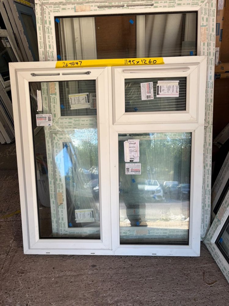 White Upvc Window 1195 X 1260 mm 26TO47