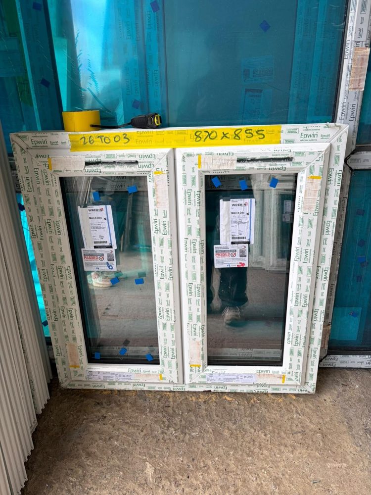 White Upvc Window 870 X 855 mm 26TO03