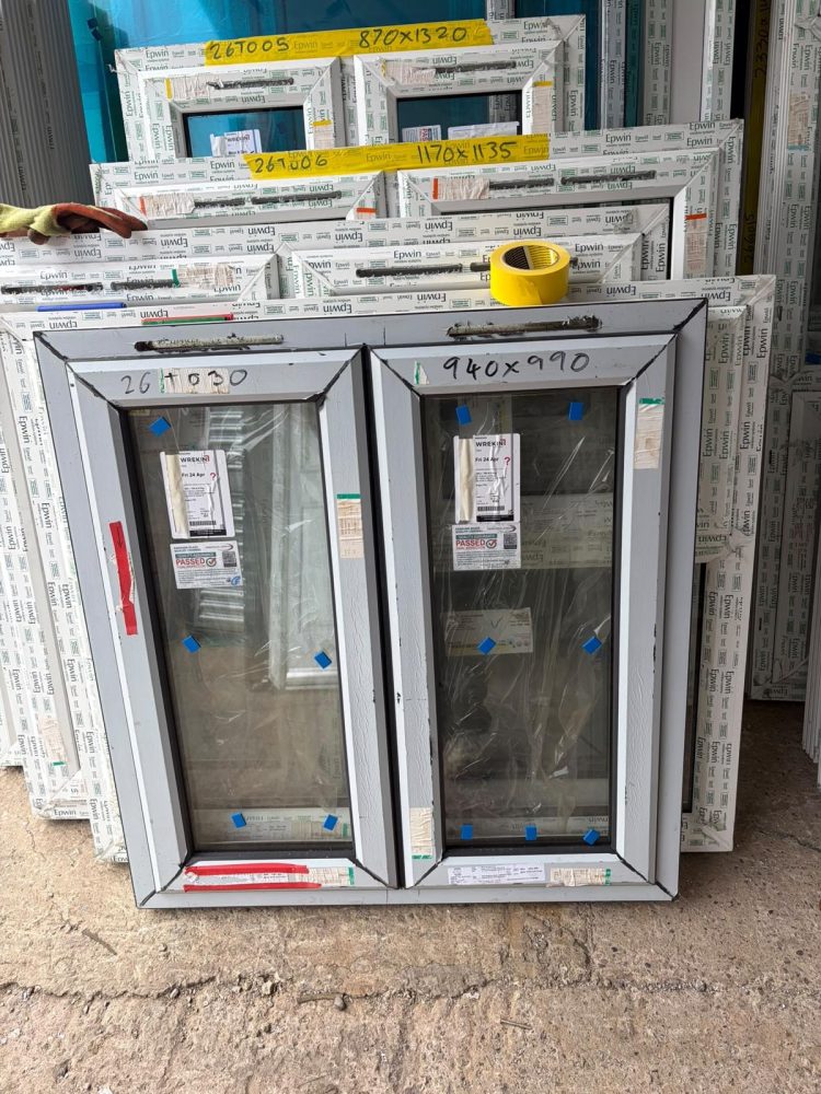 Grey Upvc Window 940 X 990 mm 26TO30