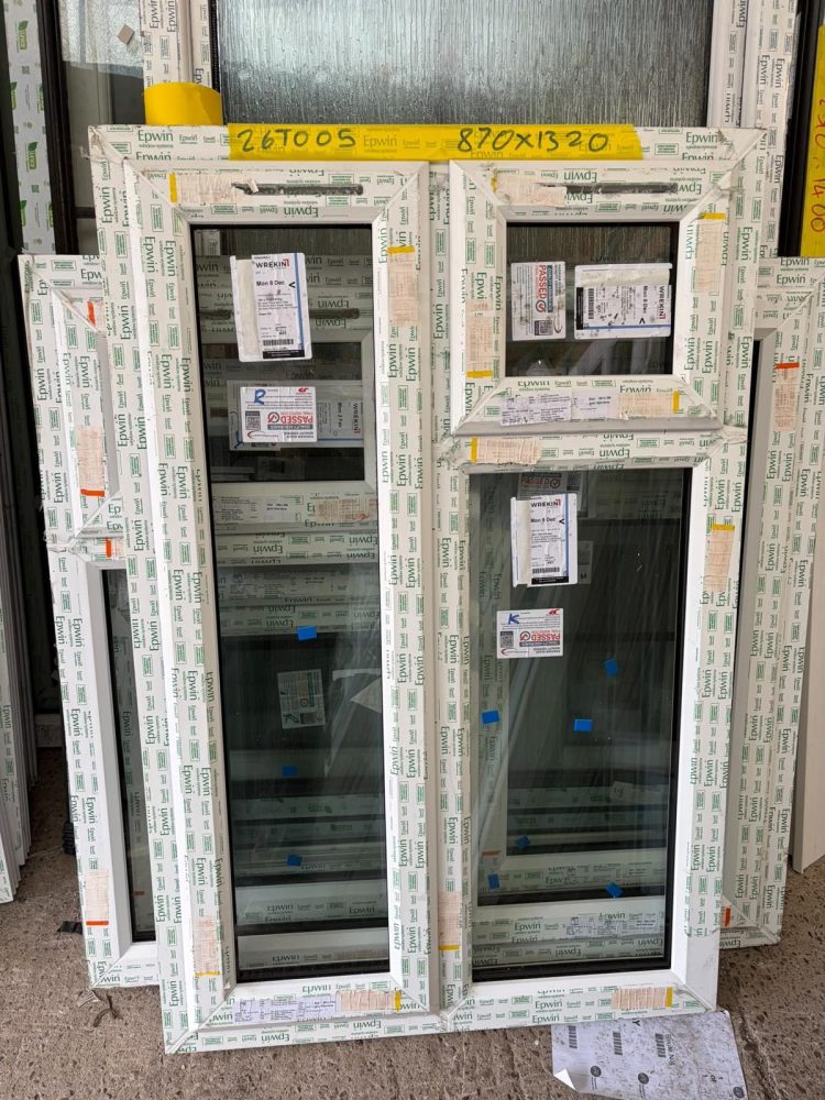 White Upvc Window 870 X 1320 mm 26TO05