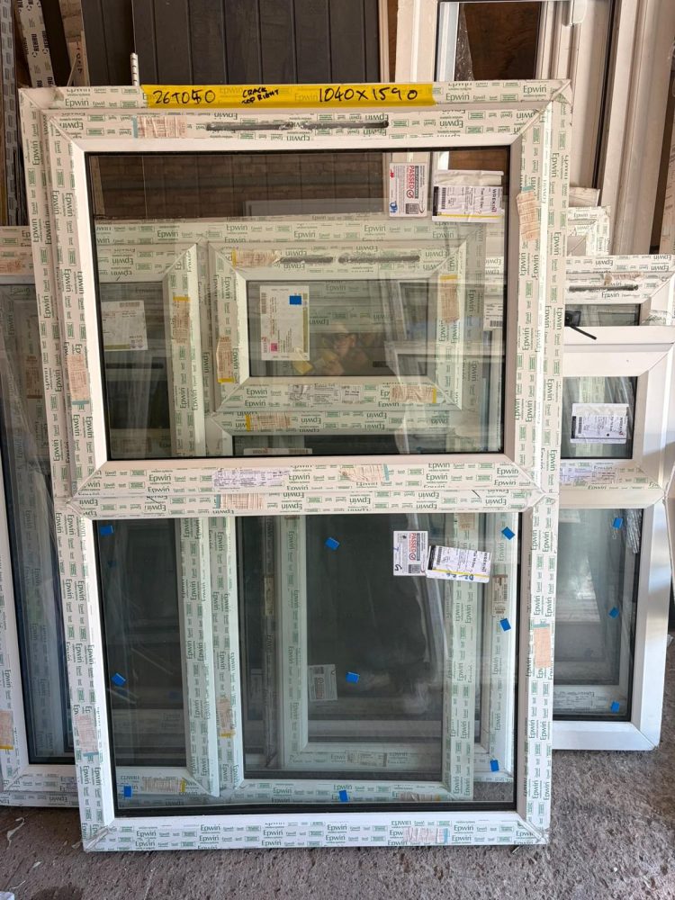 White Upvc Window 1040 X 1590 mm 26TO50