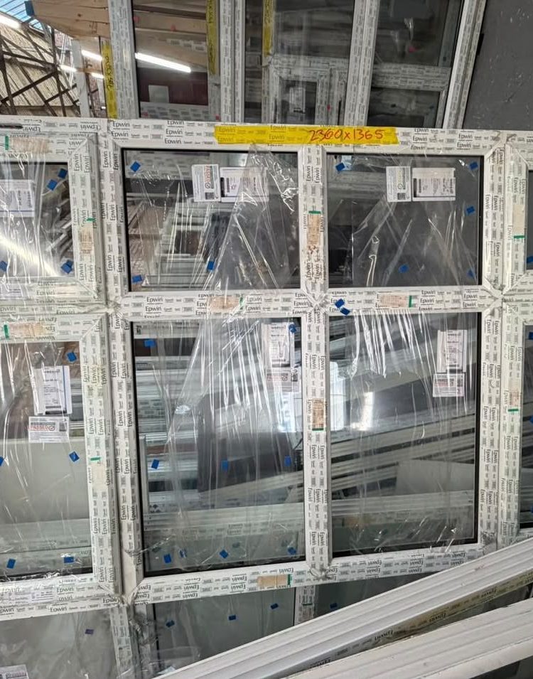White Upvc Window 2360 X 1365 mm