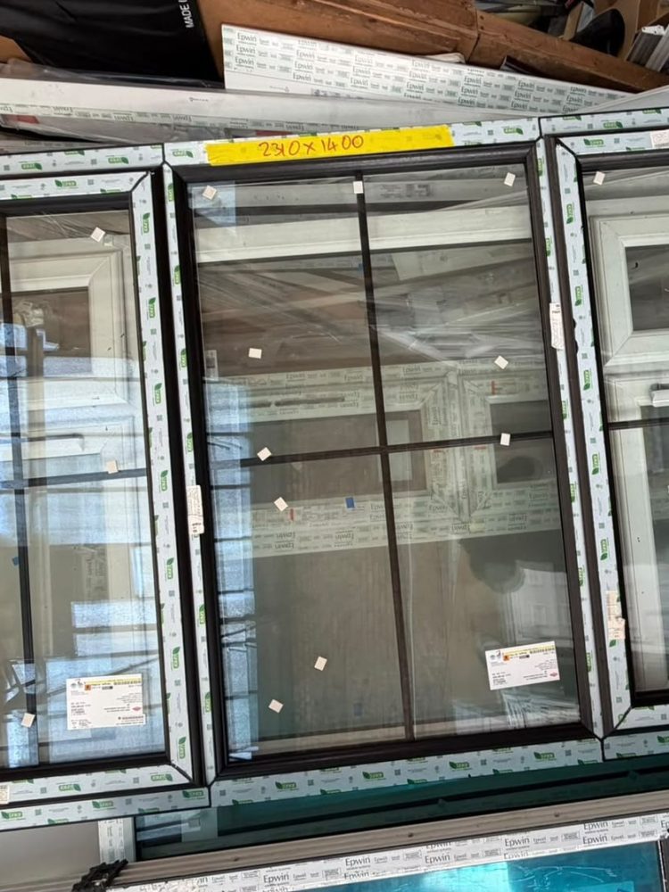 Black Upvc Window 2310 X 1400 mm